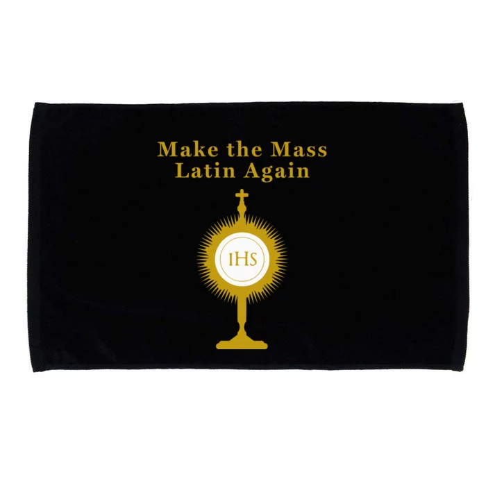 Roman Catholic Gift Make The Mass Latin Again Microfiber Hand Towel