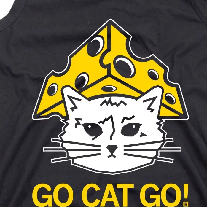 Raygunshirts Cheesehead Gary Go Cat Go Tank Top