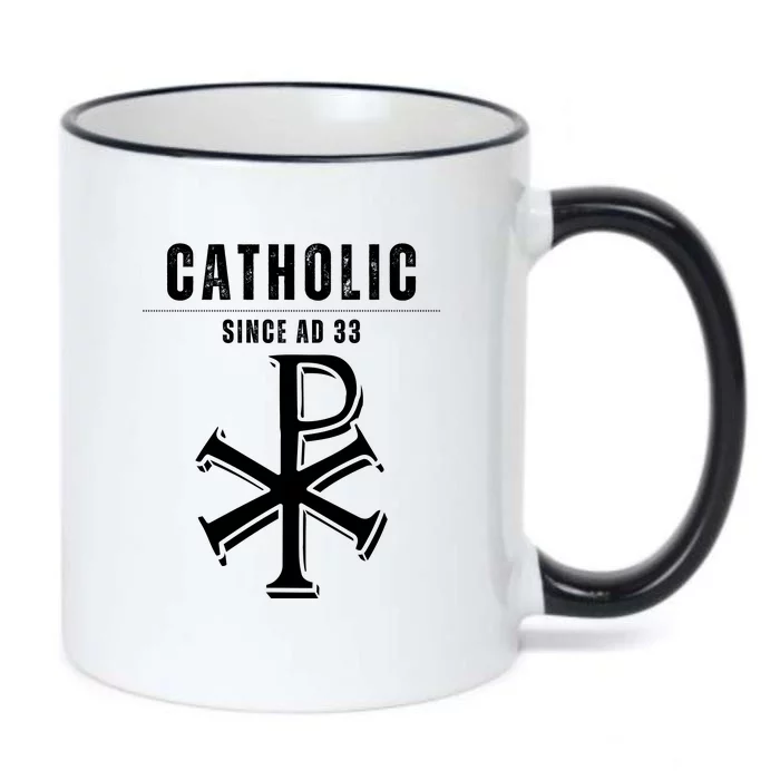 Roman Catholic Gift Since AD 33 Black Color Changing Mug