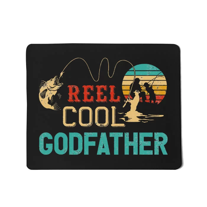 Reel Cool Godfather Vintage Funny Fishing Rod Gift Mousepad