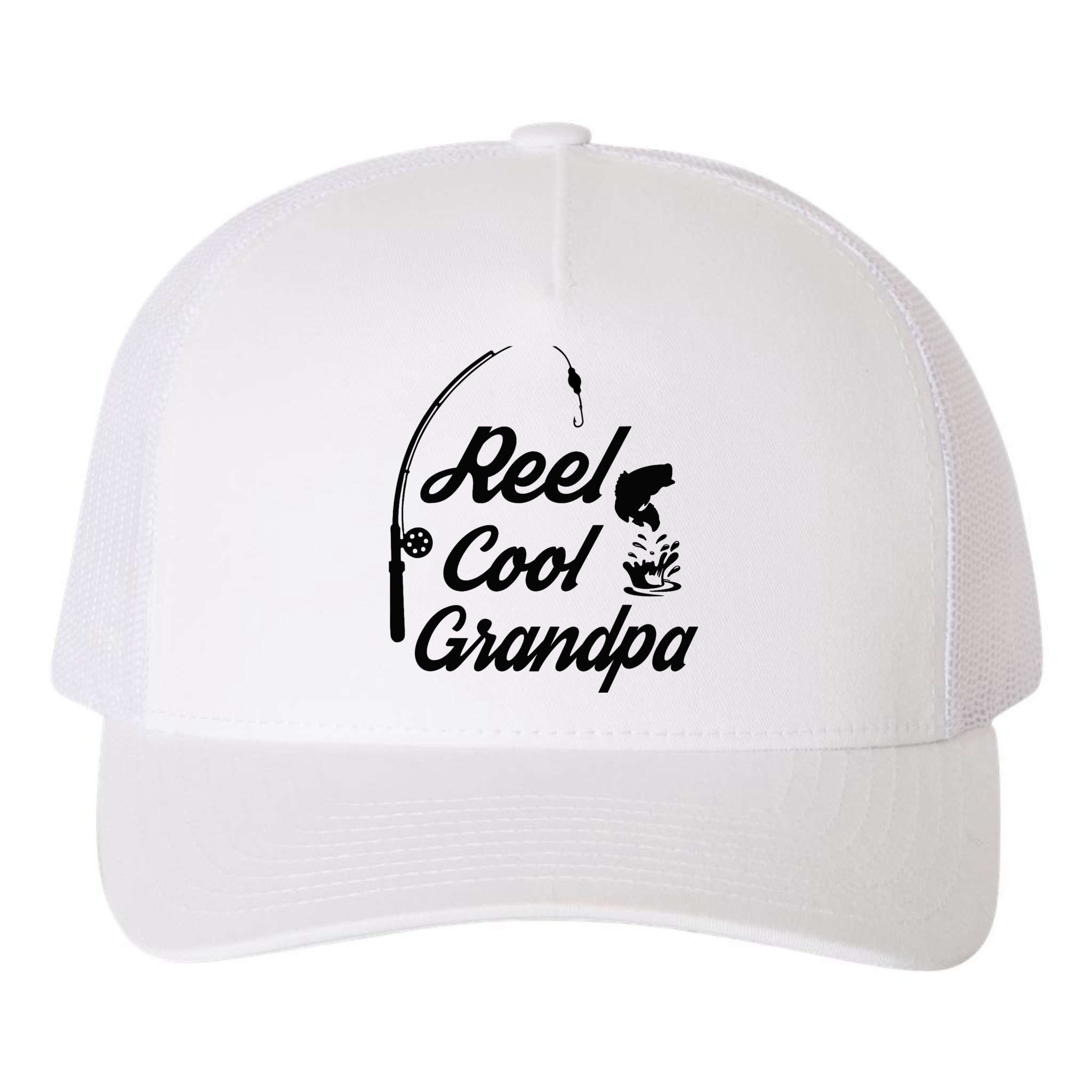 Reel Cool Grandpas Ideas for Fathers Day Birthday Gift Yupoong Adult 5-Panel Trucker Hat