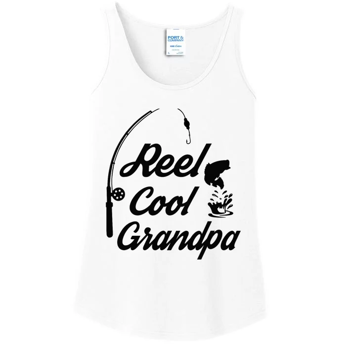 Reel Cool Grandpas Ideas For Fathers Day Birthday Gift Ladies Essential Tank