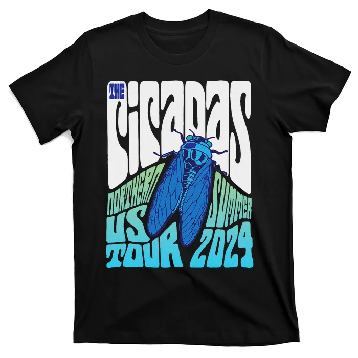 Retro Cicadas Groovy North American T-Shirt