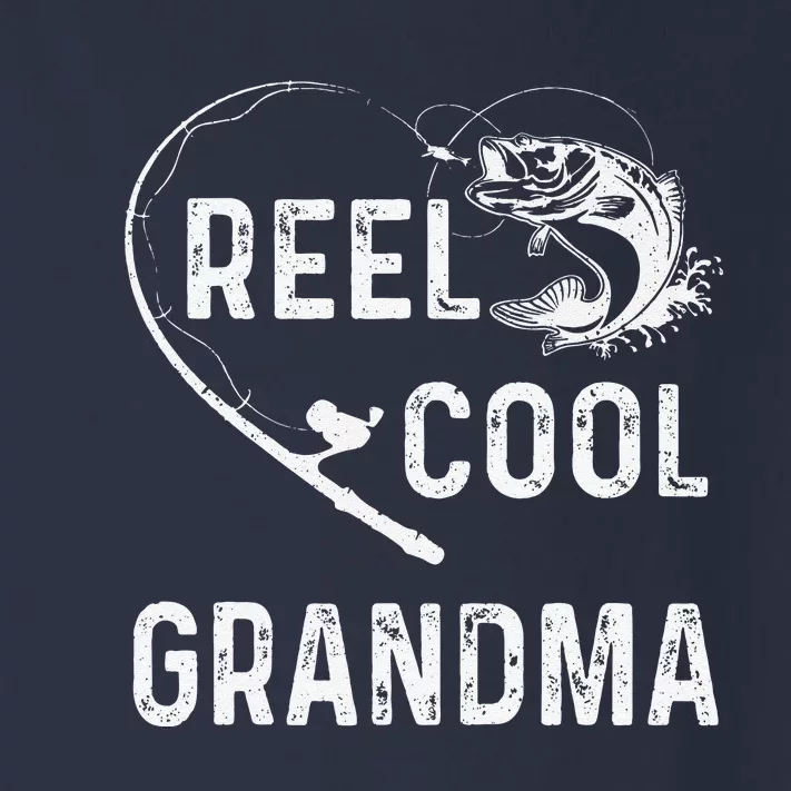 Reel Cool Grandma Retro Fishing Lover For Mothers Day Toddler Long Sleeve Shirt