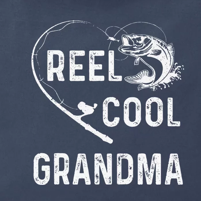 Reel Cool Grandma Retro Fishing Lover For Mothers Day Zip Tote Bag