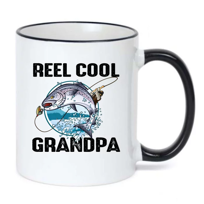 Reel Cool Grandpa Black Color Changing Mug