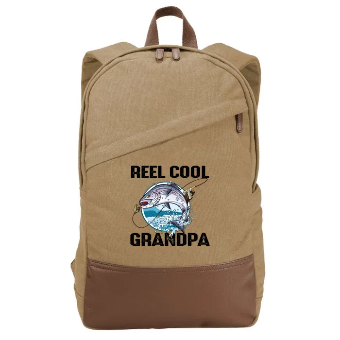 Reel Cool Grandpa Cotton Canvas Backpack