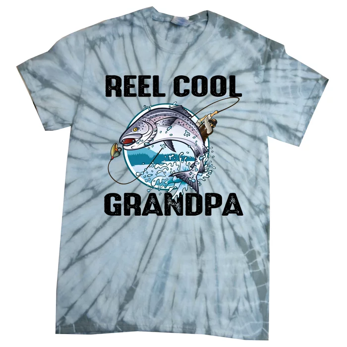 Reel Cool Grandpa Tie-Dye T-Shirt