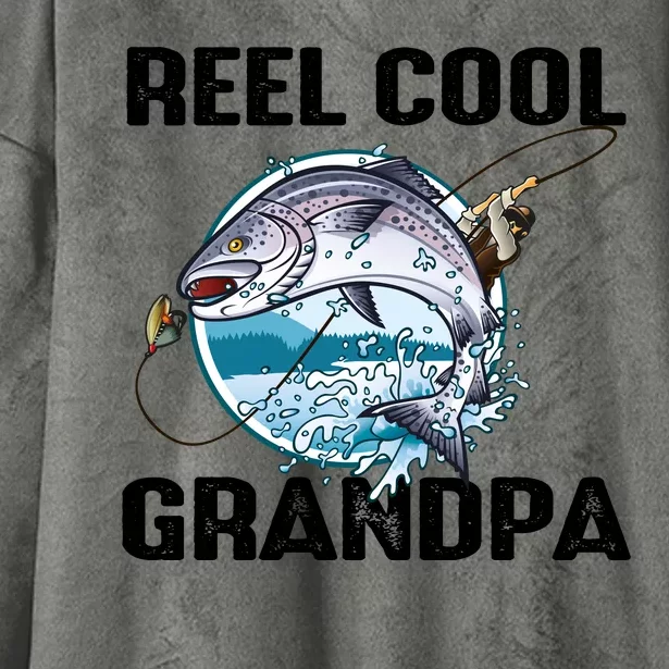 Reel Cool Grandpa Hooded Wearable Blanket