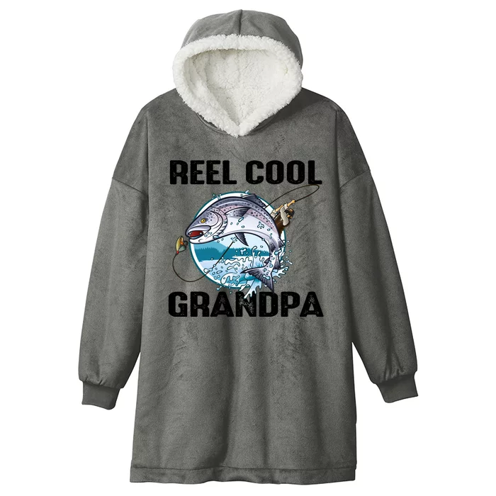 Reel Cool Grandpa Hooded Wearable Blanket