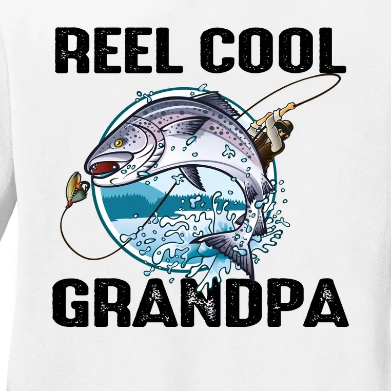 Reel Cool Grandpa Ladies Long Sleeve Shirt