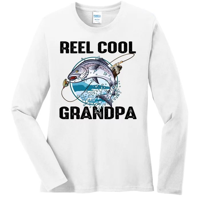 Reel Cool Grandpa Ladies Long Sleeve Shirt