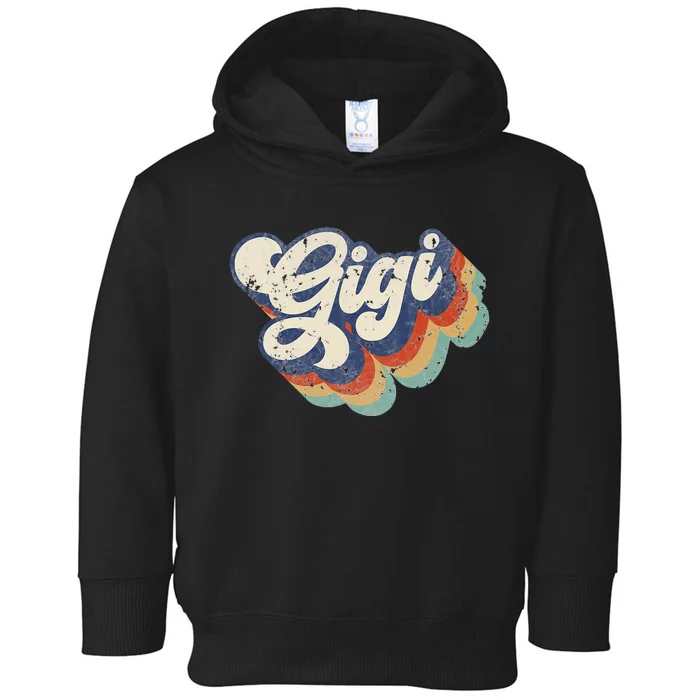 Retro Cute Gigi for Grandma Best Gigi Ever Mother's Day Toddler Hoodie