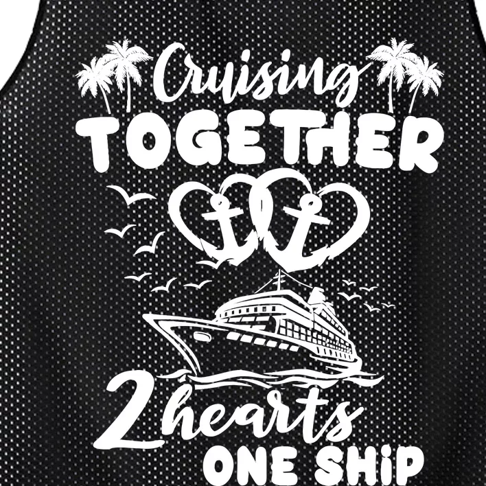 Romantic Cruising Husband Wife Couple Cruise Mesh Reversible Basketball Jersey Tank