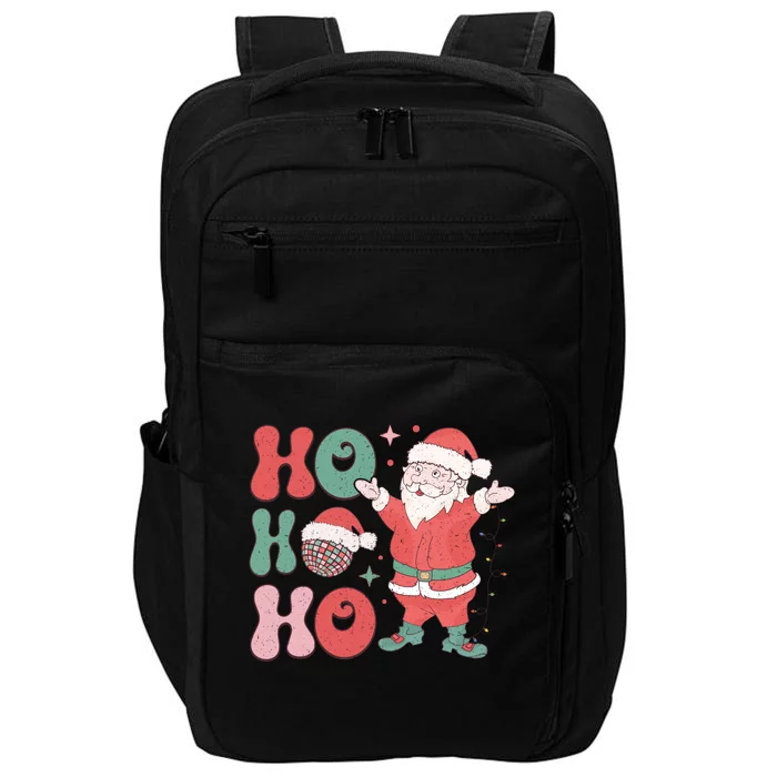 Retro Christmas Ho Ho Ho Design Impact Tech Backpack