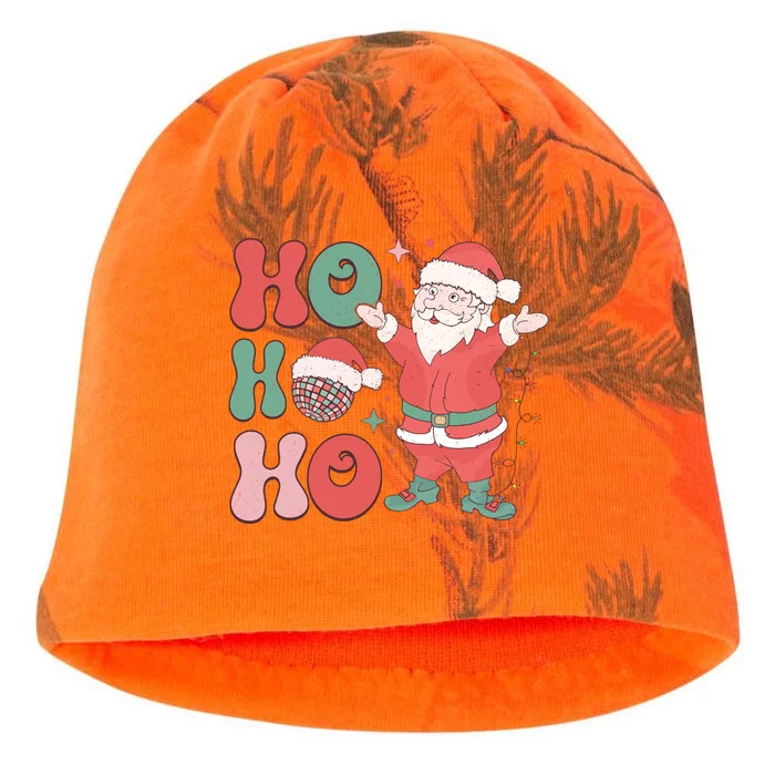 Retro Christmas Ho Ho Ho Design Kati - Camo Knit Beanie