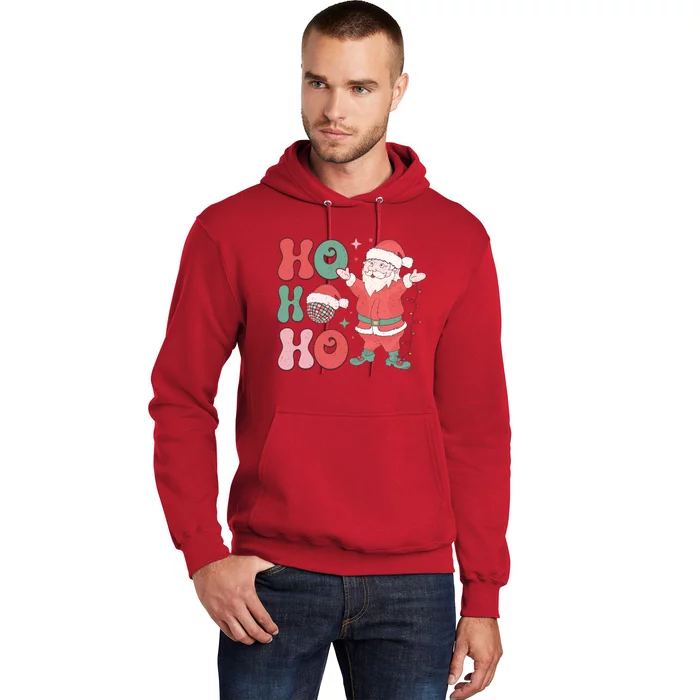 Retro Christmas Ho Ho Ho Design Hoodie