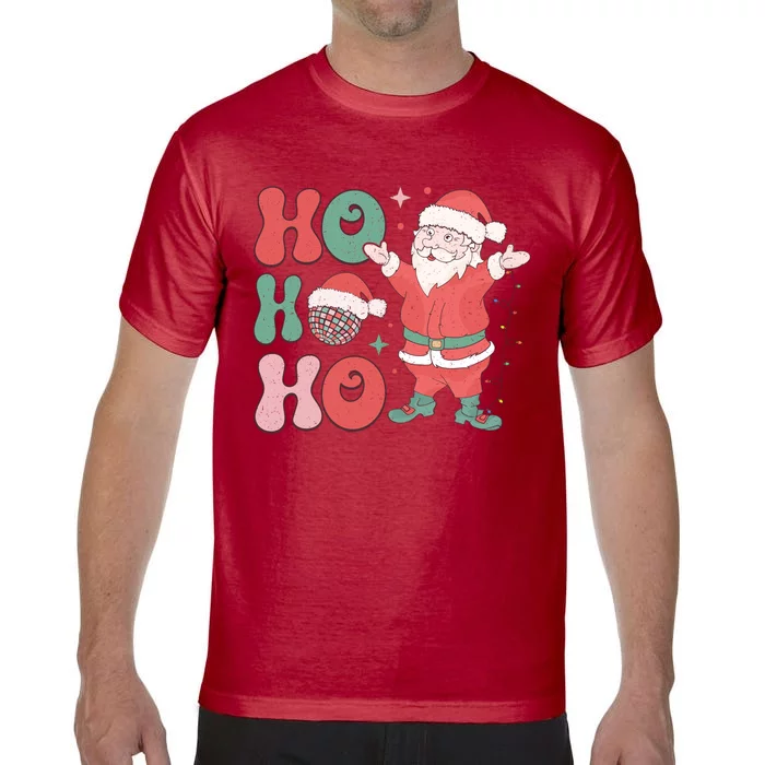 Retro Christmas Ho Ho Ho Design Comfort Colors T-Shirt