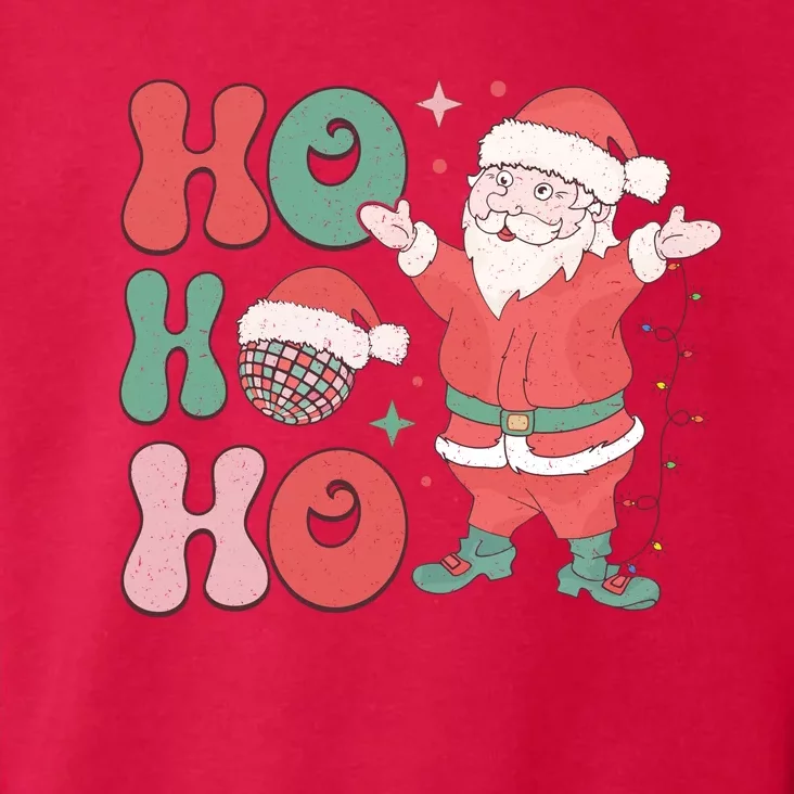 Retro Christmas Ho Ho Ho Design Toddler Hoodie