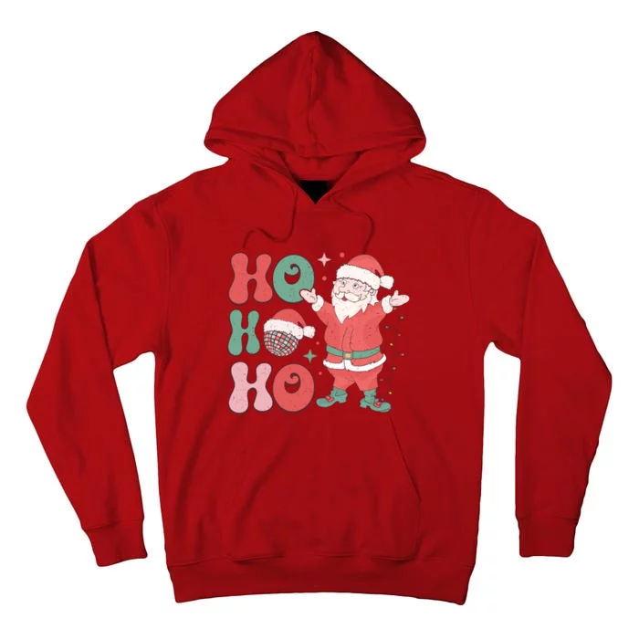 Retro Christmas Ho Ho Ho Design Tall Hoodie