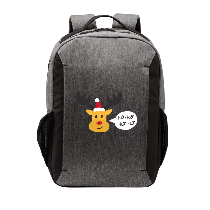 Reindeer Cartoon Ho Ho Cute Christmas Gift Vector Backpack