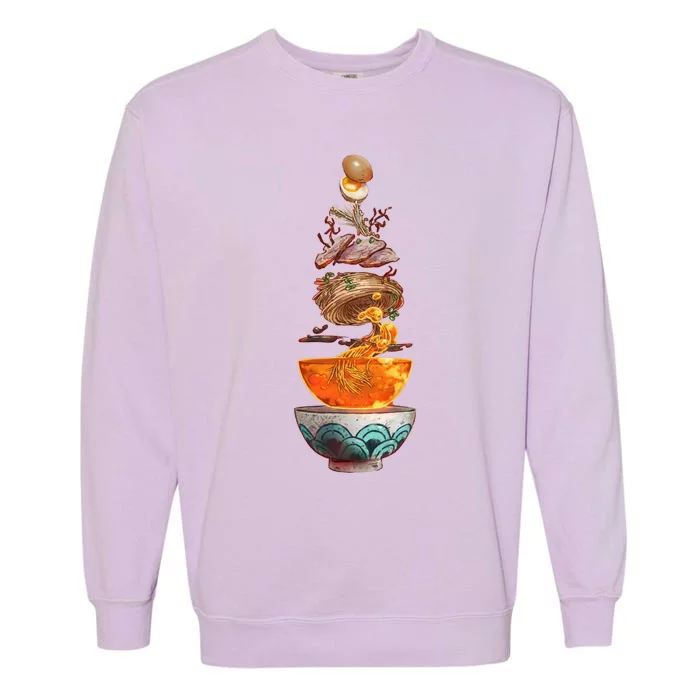 Ramen Composition High Quality Garment-Dyed Sweatshirt