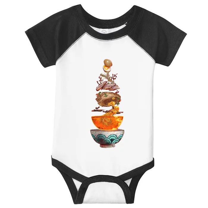 Ramen Composition High Quality Infant Baby Jersey Bodysuit