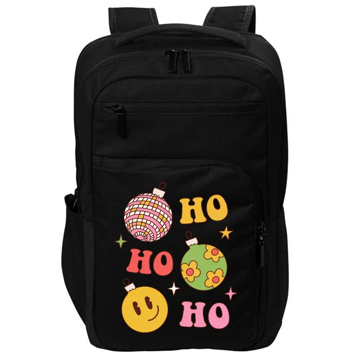 Retro Christmas Ho Ho Ho Festive Holiday Impact Tech Backpack