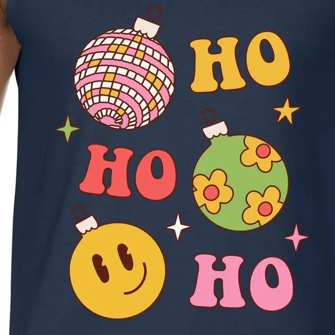 Retro Christmas Ho Ho Ho Festive Holiday Comfort Colors® Tank Top