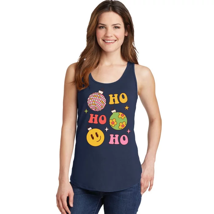 Retro Christmas Ho Ho Ho Festive Holiday Ladies Essential Tank