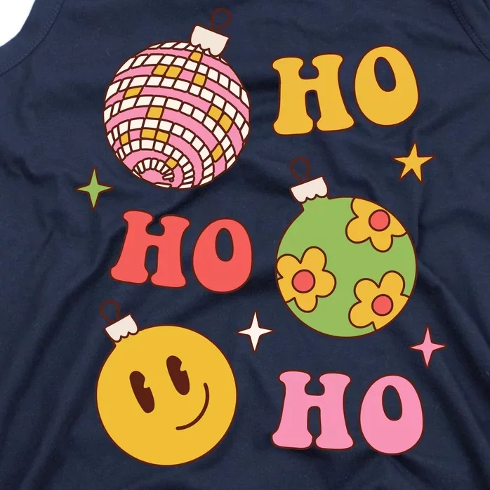 Retro Christmas Ho Ho Ho Festive Holiday Tank Top