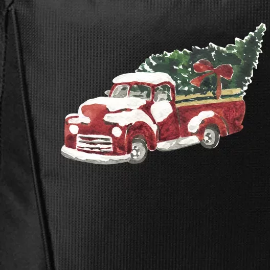 Retro Christmas Holiday Truck City Backpack