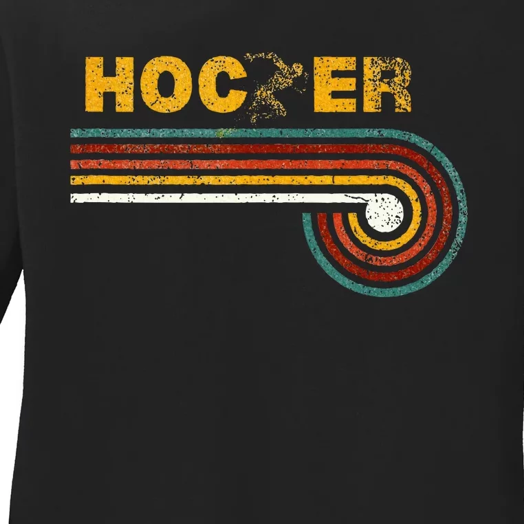 Retro Cole Hocker Track 1500 Race Ladies Long Sleeve Shirt