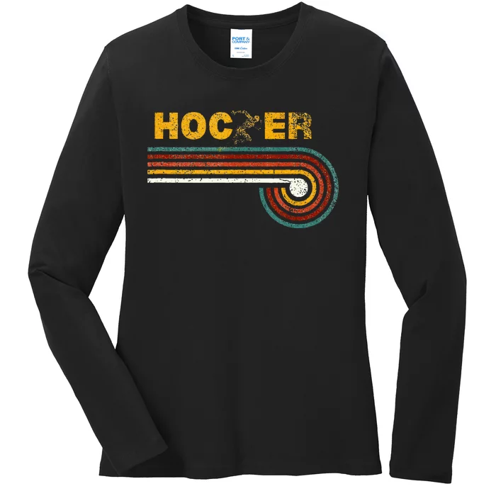 Retro Cole Hocker Track 1500 Race Ladies Long Sleeve Shirt