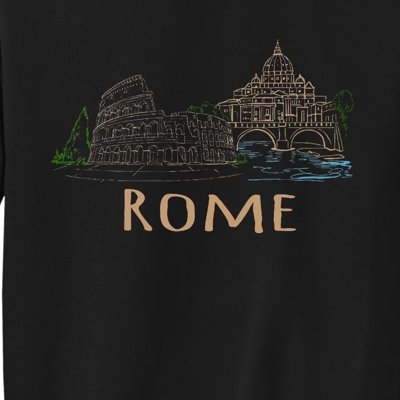 Rome Colosseum Italy Italia Roman Amphitheatre Ancient Rome Tall Sweatshirt