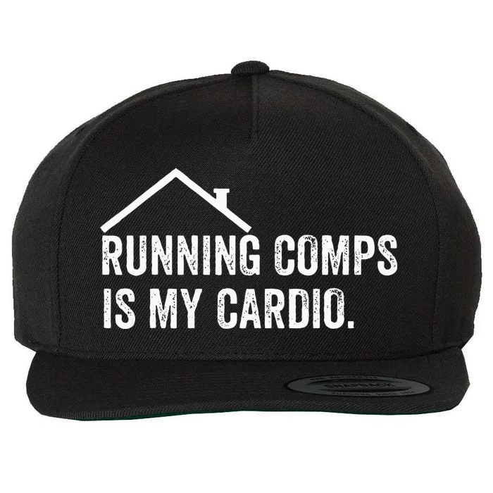 Running Comps Is My Cardio Funny Realtor Apparel Men Women Wool Snapback Cap