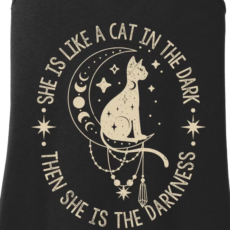 Rhiannon Cat In The Dark Ladies Essential Tank