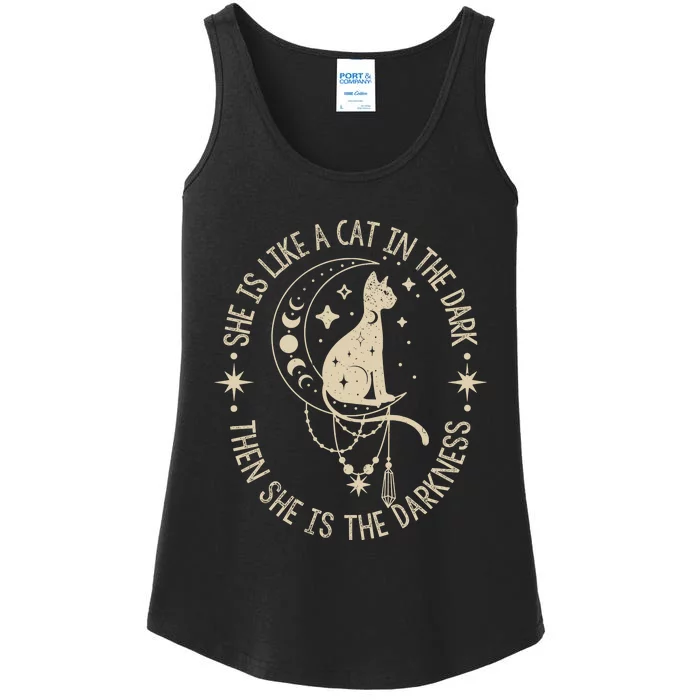 Rhiannon Cat In The Dark Ladies Essential Tank