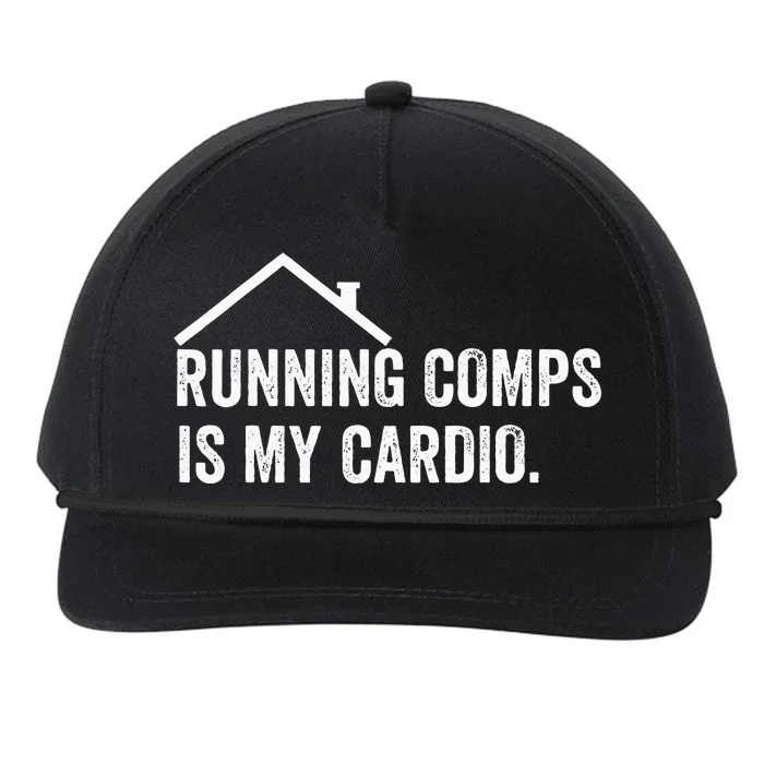 Running Comps Is My Cardio Funny Realtor Apparel Snapback Five-Panel Rope Hat