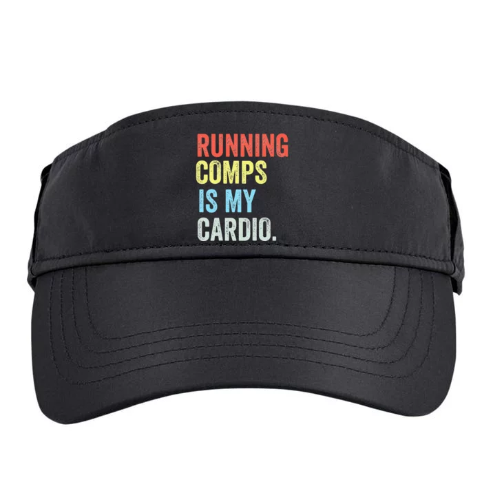 Running Comps Is My Cardio Funny Realtor Apparel Adult Drive Performance Visor