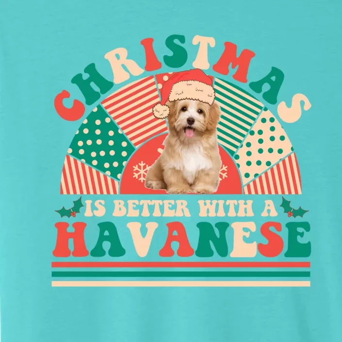 Retro Christmas Is Better With A Havanese Gift Santa Hat Gift ChromaSoft Performance T-Shirt