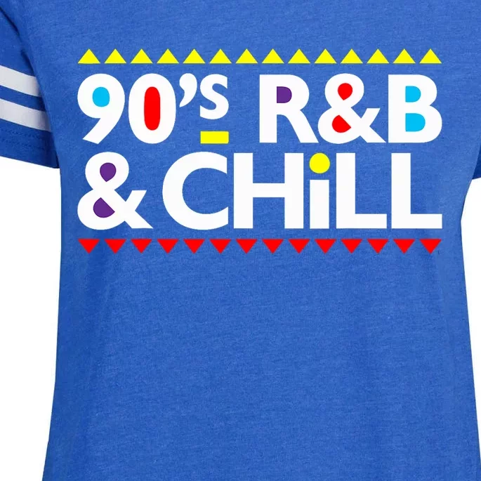 Retro Cool I Love 90S R&B & Chill R&B Music Lovers Enza Ladies Jersey Football T-Shirt