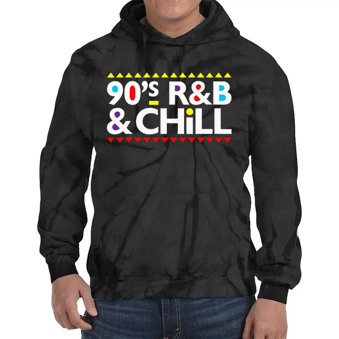 Retro Cool I Love 90's R&B & Chill R&B Music Lovers Tie Dye Hoodie