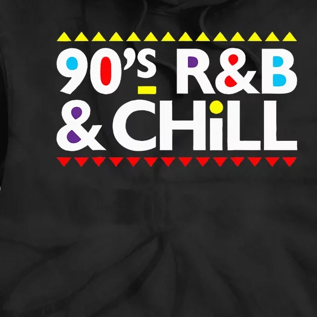 Retro Cool I Love 90's R&B & Chill R&B Music Lovers Tie Dye Hoodie