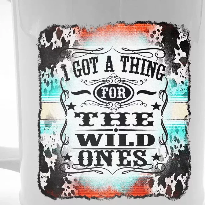 Retro Cowgirl I Got A Thing For The Wild Ones Front & Back Beer Stein