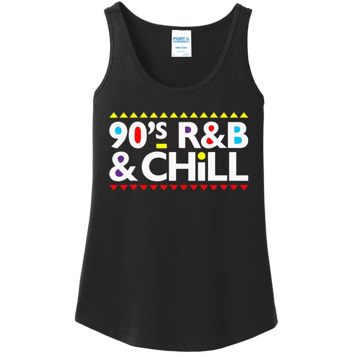 Retro Cool I Love 90s R&B & Chill R&B Music Lovers Ladies Essential Tank