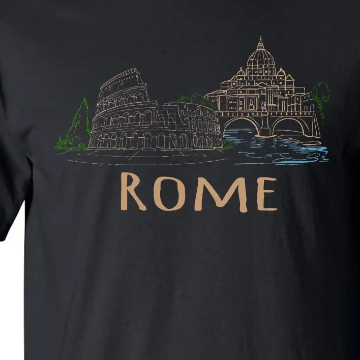 Rome Colosseum Italy Italia Roman Amphitheatre Ancient Rome Tall T-Shirt