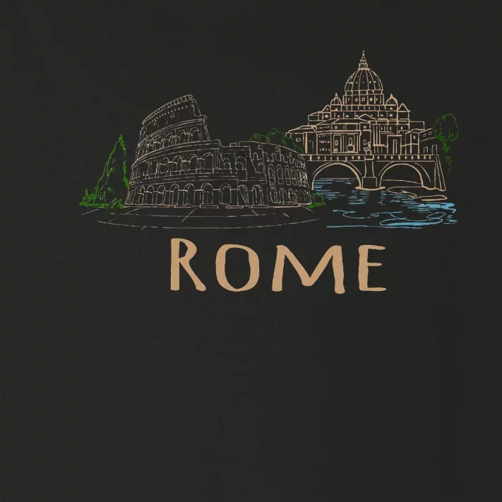 Rome Colosseum Italy Italia Roman Amphitheatre Ancient Rome Toddler Long Sleeve Shirt