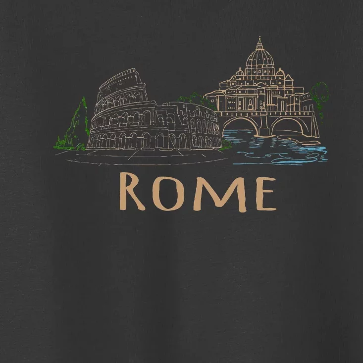 Rome Colosseum Italy Italia Roman Amphitheatre Ancient Rome Toddler T-Shirt