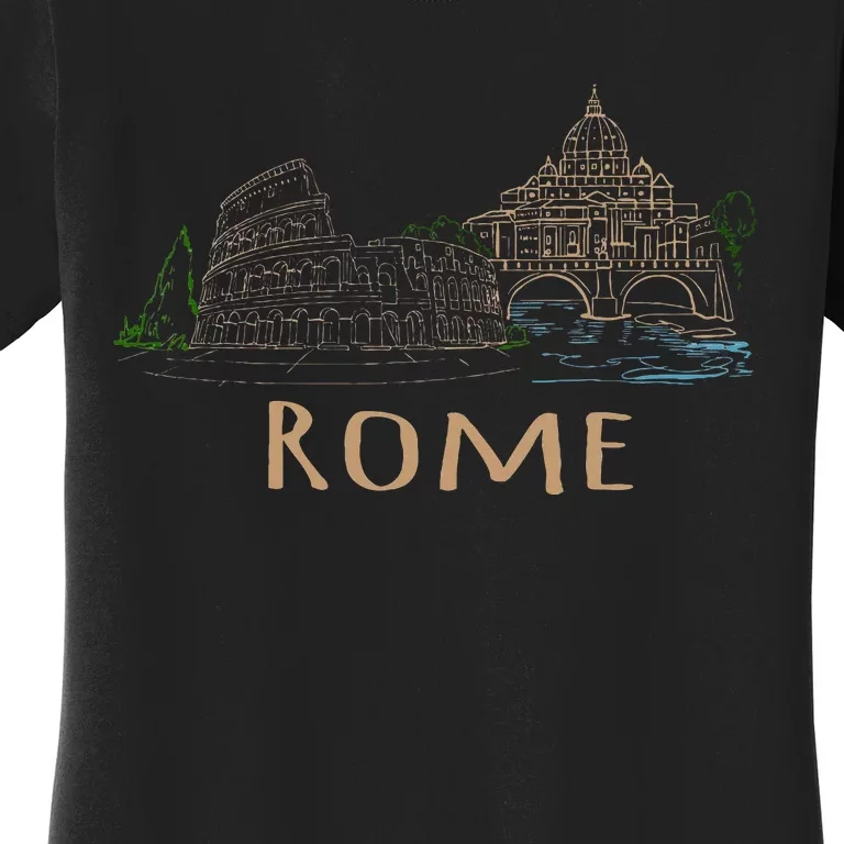 Rome Colosseum Italy Italia Roman Amphitheatre Ancient Rome Women's T-Shirt